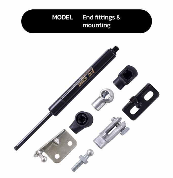 End fittings & mounting Gas Spring